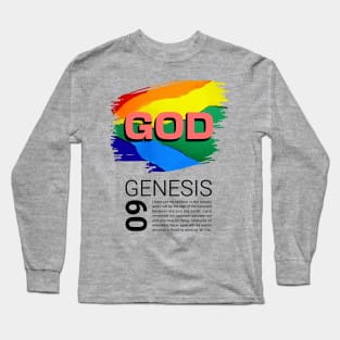 God - Genesis 9 - Rainbow Long Sleeve T-Shirt